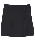 French Toast Girls Adjustable Waist Front Tab Pleated Skirt