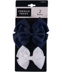 French Toast Girls Loop Bow (2-Pack)