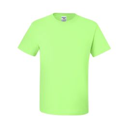 genetically to punish invade Printed Neon Green Short Sleeves 5.6 Oz. Dri-Power Active T-Shirt