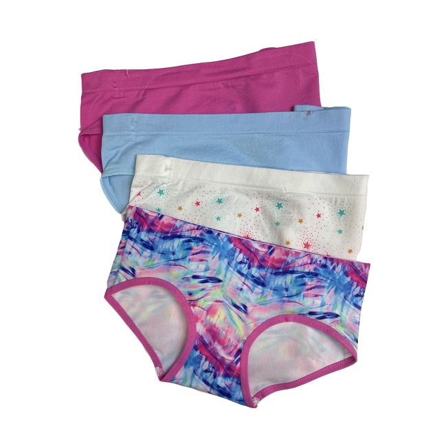 Girl's Seamless Hipster Panties (4 Pack)