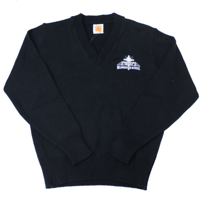 Embroidered VNeck Pullover