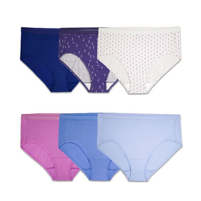 Hanes Girls' Underwear Pack, 100% Cotton Bikini Panties for Girls