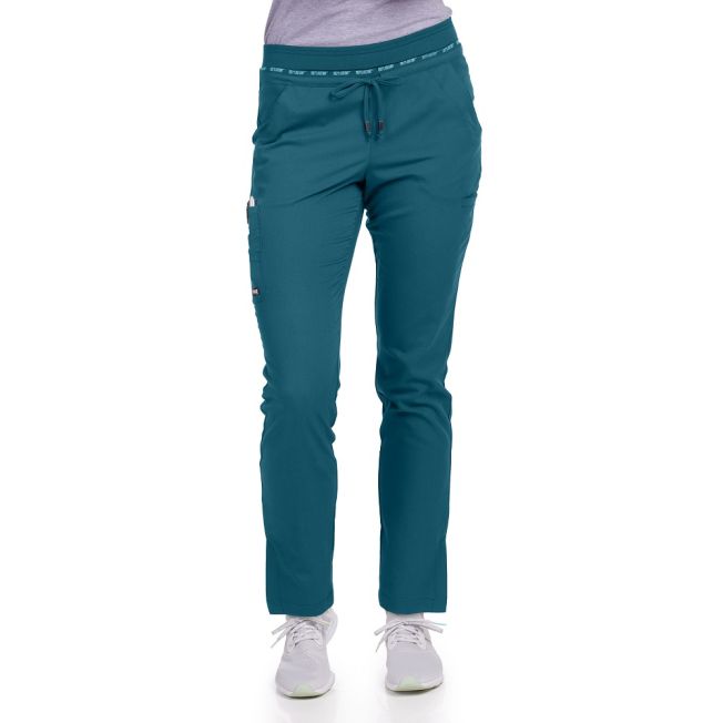 Grey's Anatomy Womens Spandex Stretch Serena 7 Pocket Cargo Pants