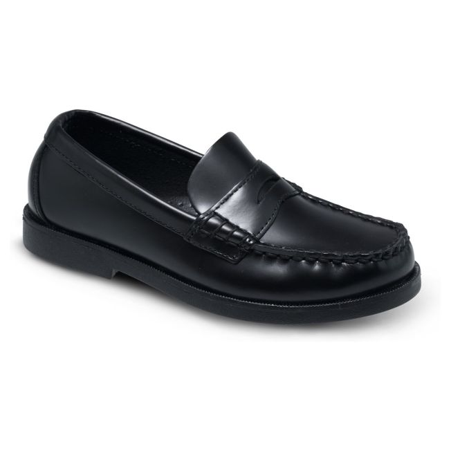 Hush Puppies Boys Penny Loafer Leather School Shoes