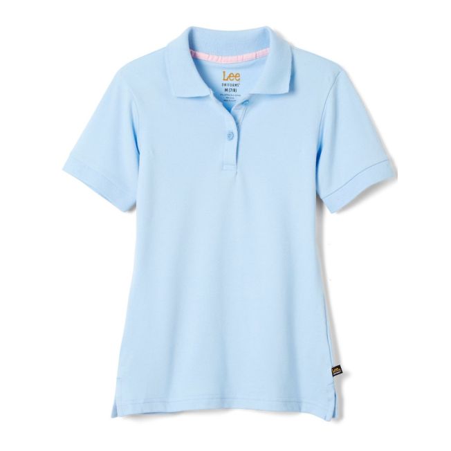 LEE School Uniform Girls Short Sleeve Pique Polo