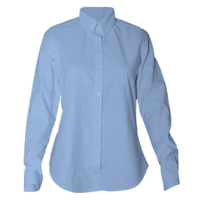 School Uniform Girls Long Sleeve Fitted Overblouse