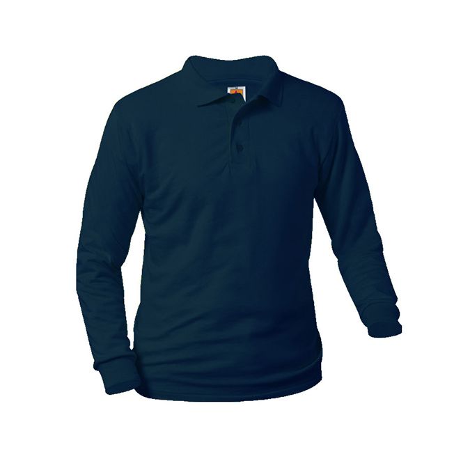 School Uniform Unisex Long Sleeve Jersey Polo