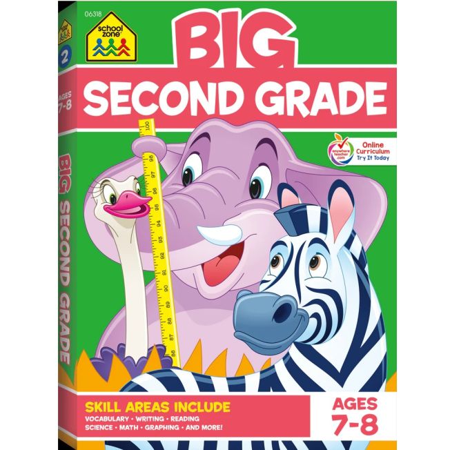 School Zone Publishing Big Second Grade Workbook