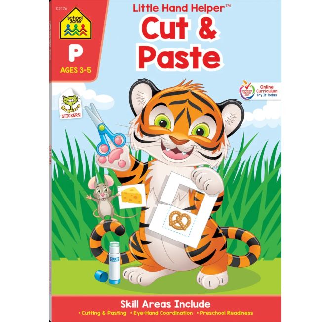 School Zone Publishing Cut & Paste Preschool Workbook